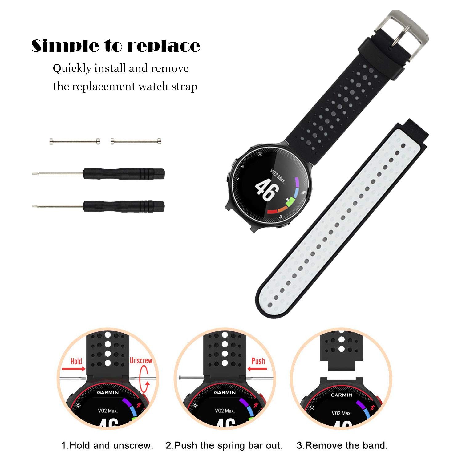 For Garmin Approach S20 S5 S6 Watch Bands Replacement Colorful Strap Wristband A