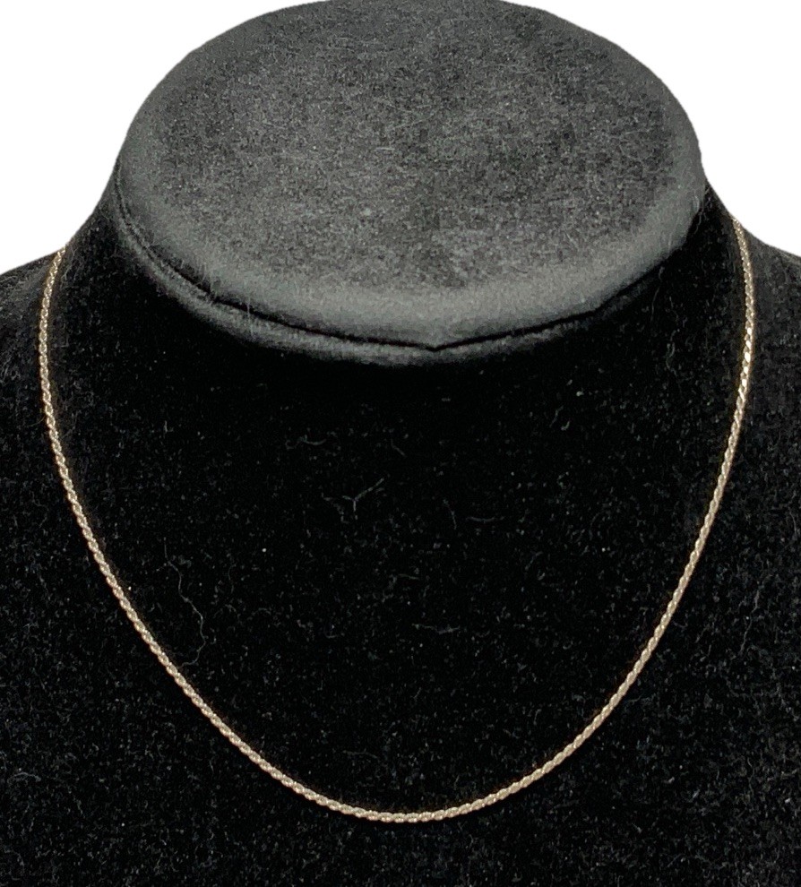 SU Sterling Silver 925 Rope Chain Necklace 16.75-inches LY06