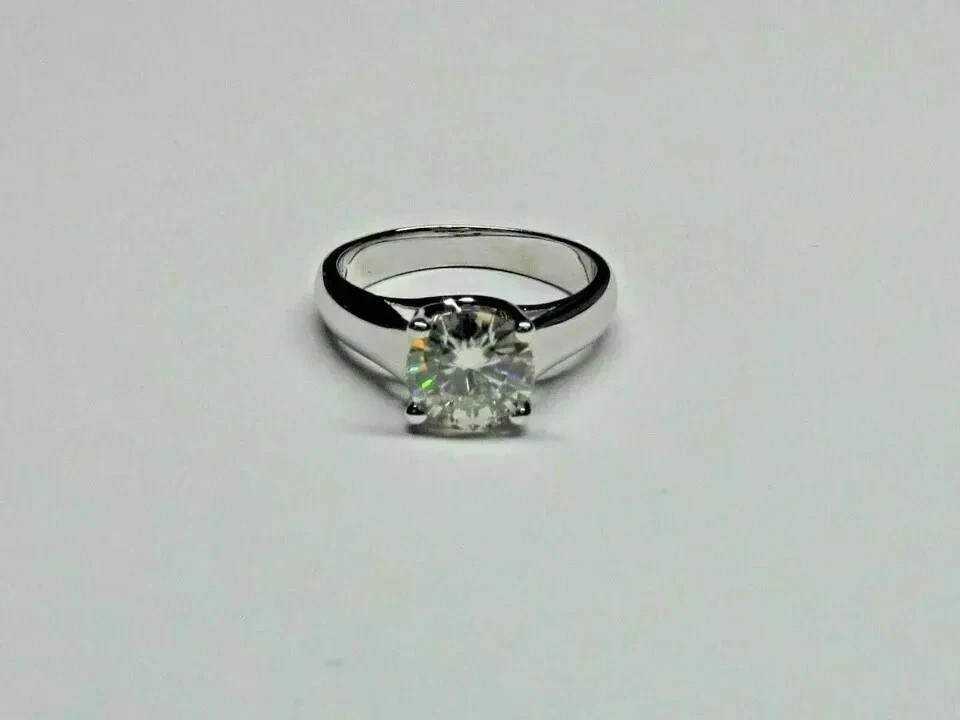 3.25 Ct Round Cut Lab Created Diamond & Wedding Ring 14K White Gold