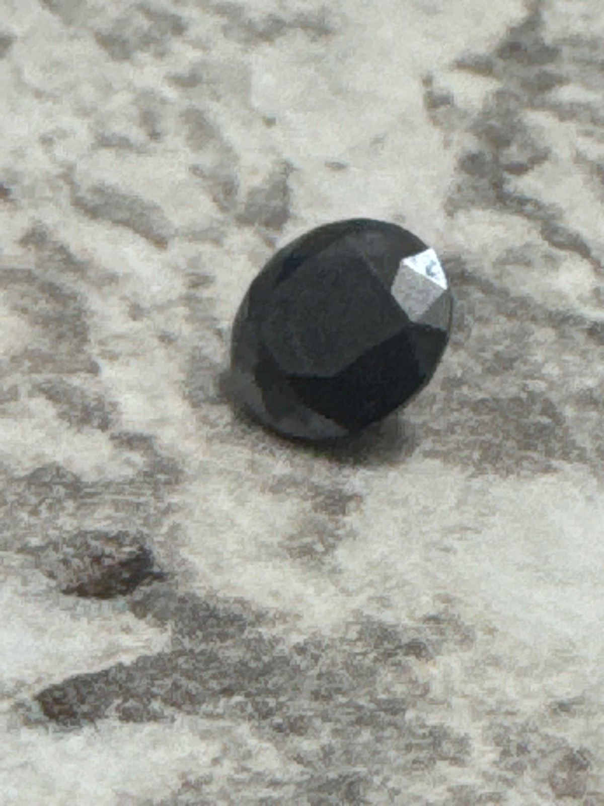 Black 6.5mm Moissanite Loose Stone VVS1 Certified Diamond Test pass