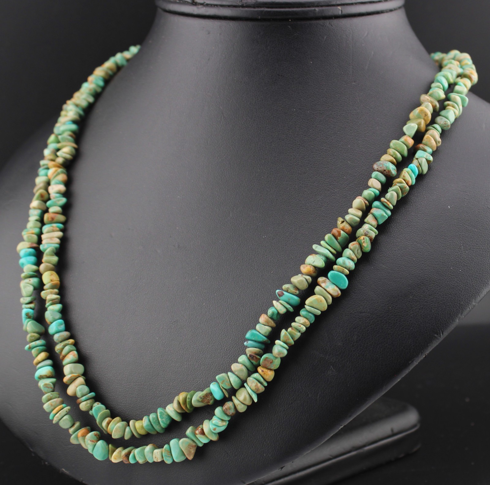 Mine Finds by Jay King Extra Long 48″ Blue Green Turquoise Nugget Necklace