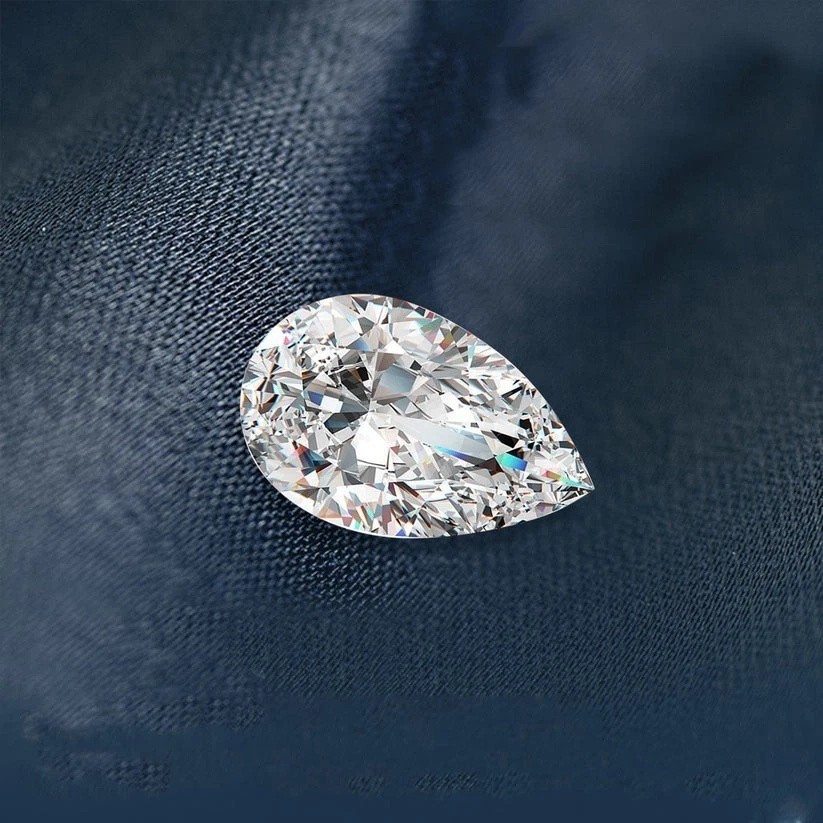 100 Pec Blue, Pink Yellow, White Lab Grown Moissanite VVS1 D Grade 6x4mm