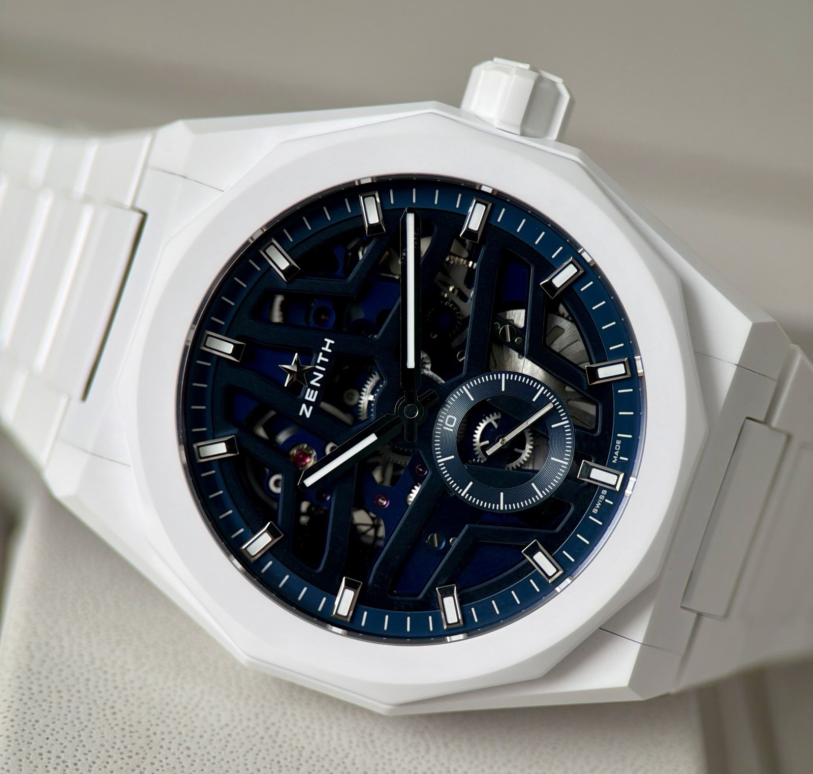 Zenith Defy Skyline Skeleton White Ceramic 2026 Full Set 49.9301.3620/79.I001