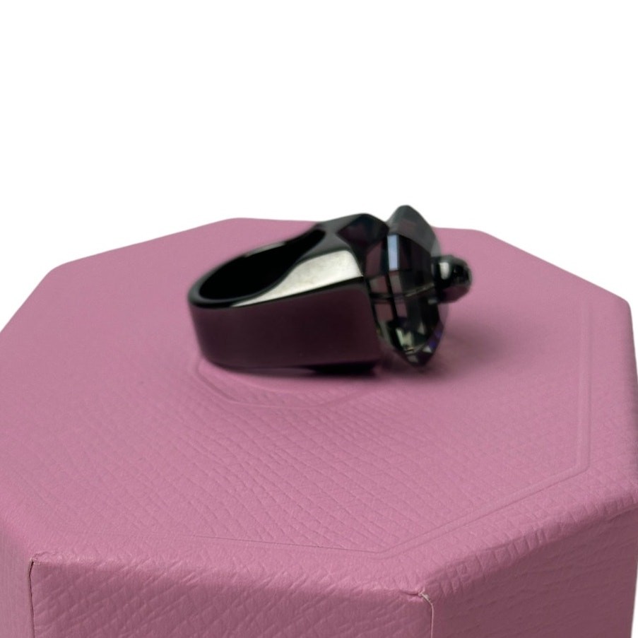 Swarovski Numina cocktail ring Octagon cut, Black, Ruthenium plated EUR 58 8 USA
