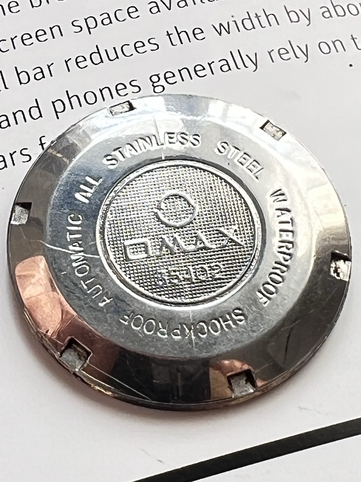 Omax Automatic Day/Date 25 Jewels Brown Dial