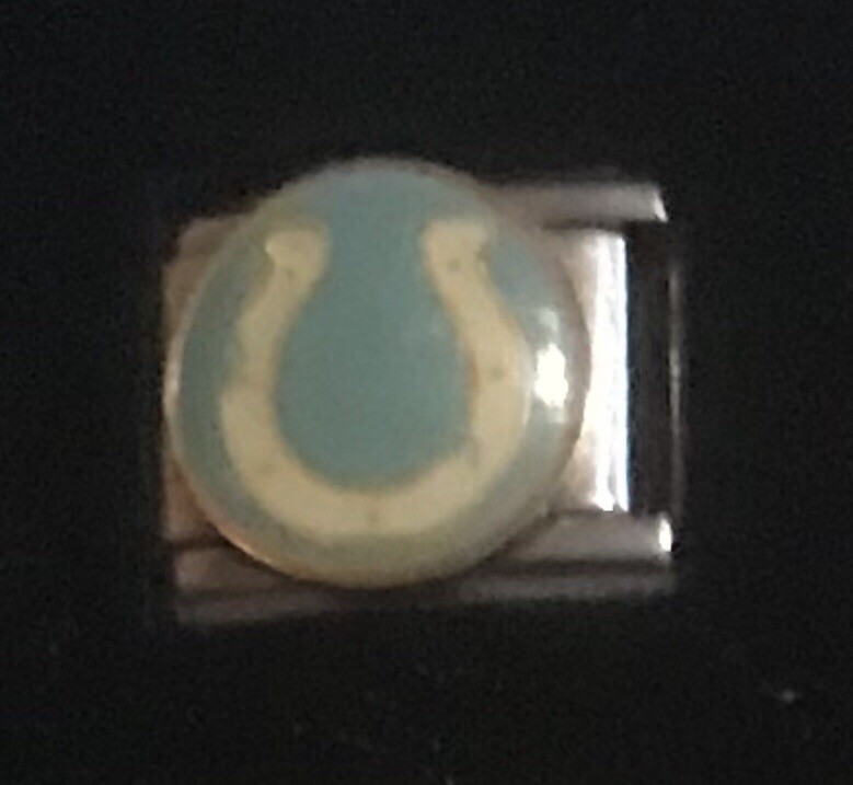 Horseshoe Wholesale Italian Charm Enamel Link 9MM K19