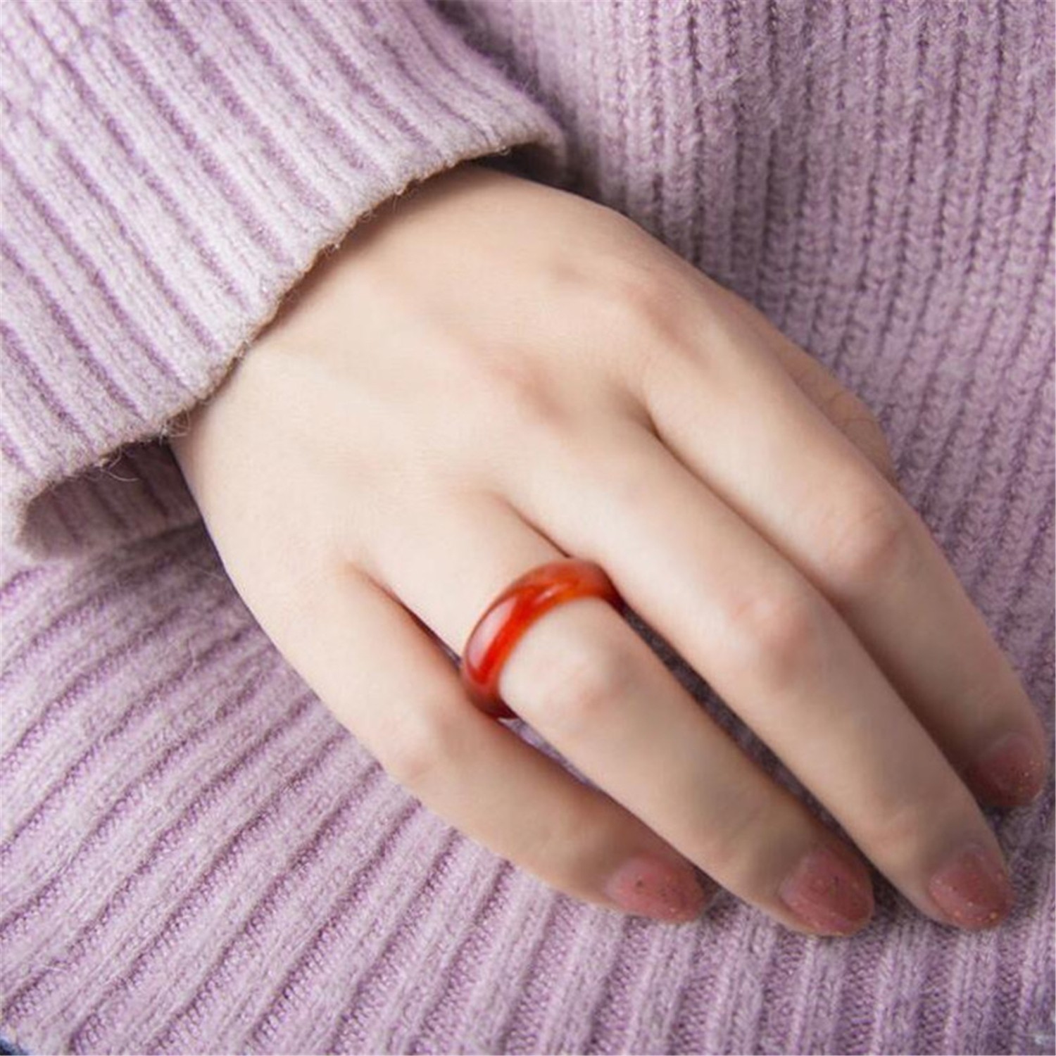 Natural A Grade Jade Band Burma Jade Ring for Women Men, Myanmar Jadeite Jewelry