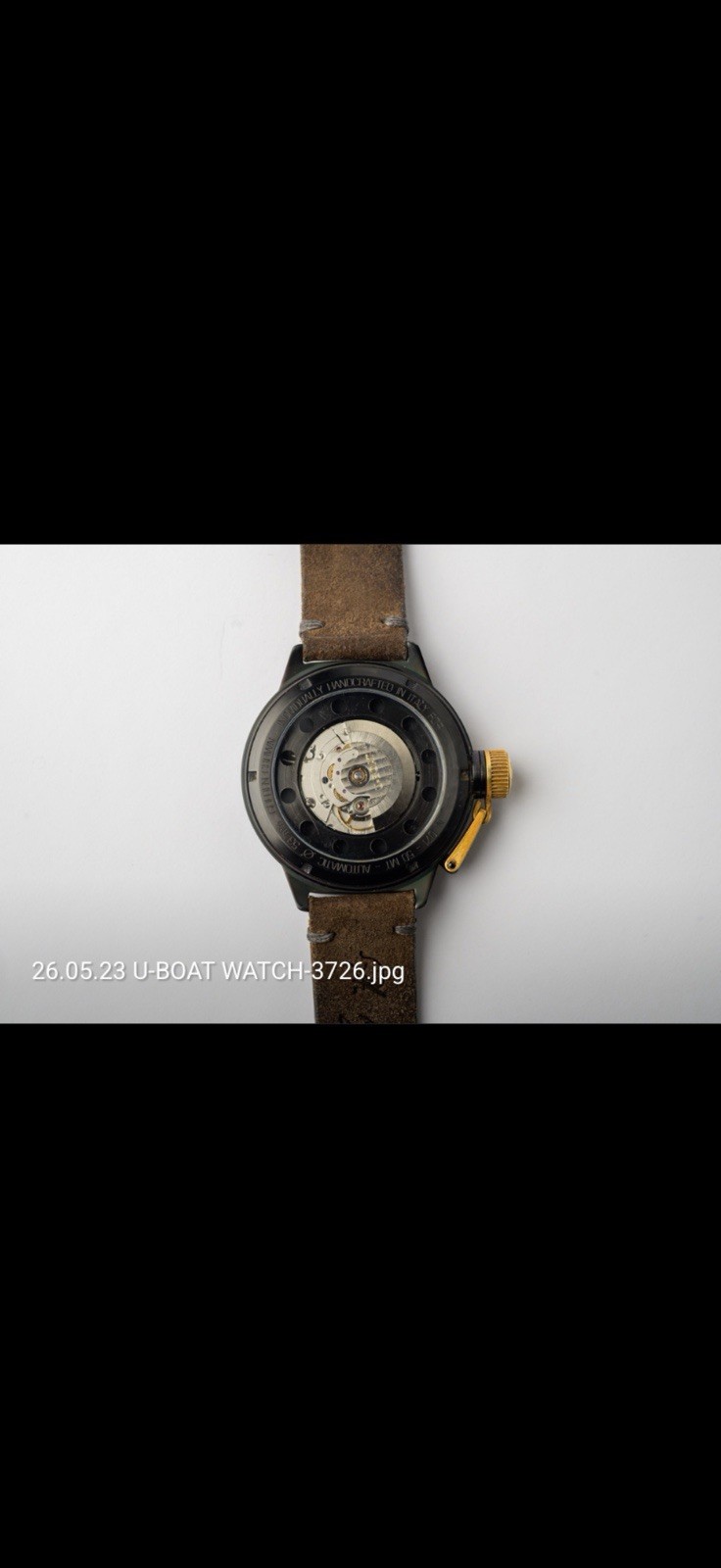 U-Boat Italo Fontana Golden Crown Ref. 1215 53 mm Ltd. 71/300 Full set