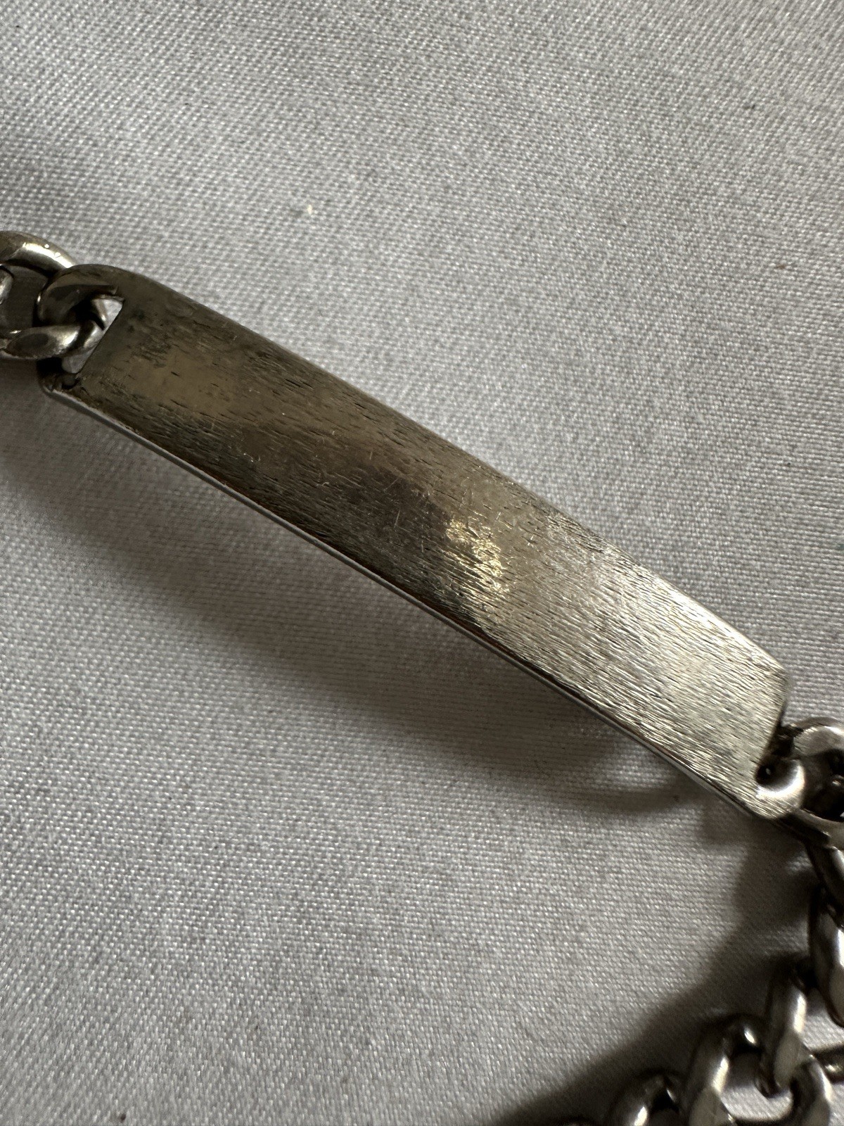 Vintage ELCO Sterling Silver 925 ID Bracelet Signed 7.75″