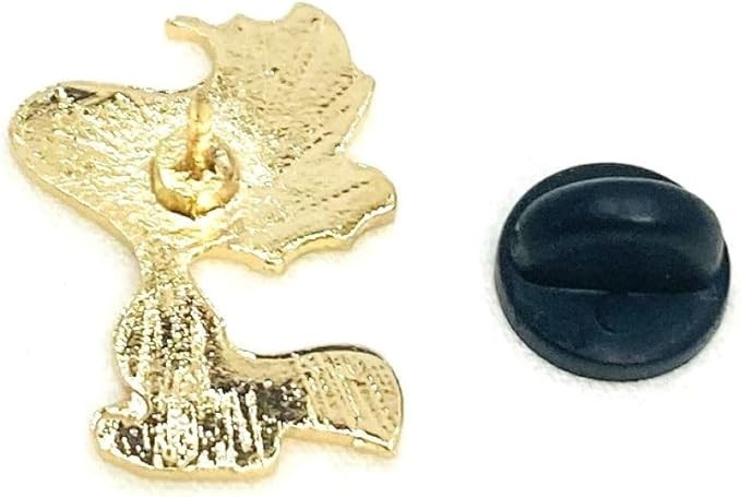 PEANUTS Woodstock Pin Badge. Size (approx.): 1.7cm x 2.2cm. Alloy. Yellow.