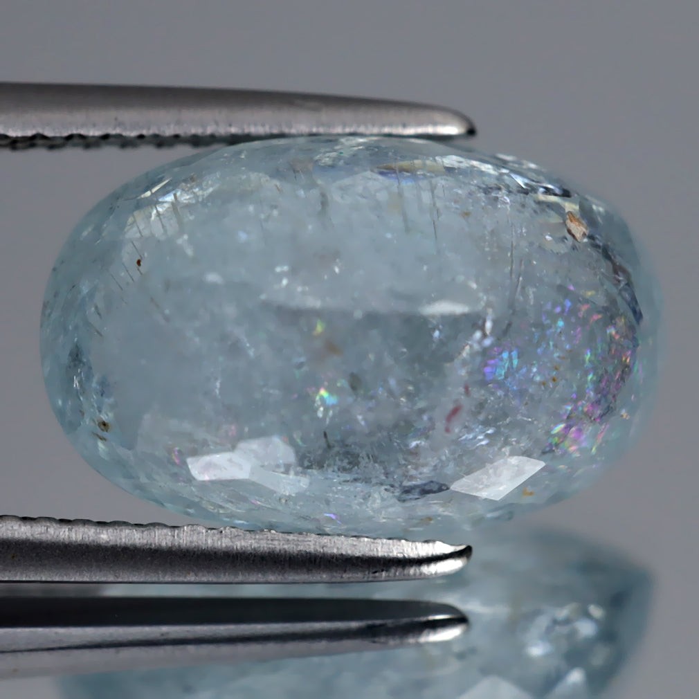 7.83 ct AIG CERTIFIED OVAL (14.66 x 9.41 mm) COPPER BEARING PARAIBA TOURMALINE