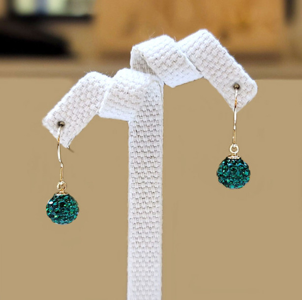 Pink Teardrop Asymmetrical Earrings SSS702 Rhinestone Cubic Zirconia Silver Post