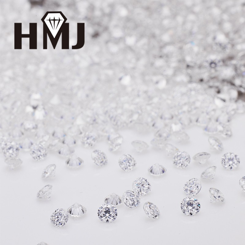0.8~5mm 1ct Loose D White Moissanite VVS Round Stone Gemstone For Jewelry Making