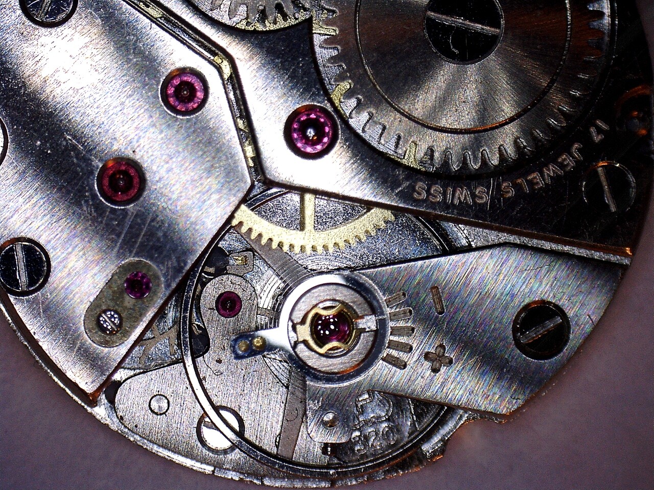 Genuine Swiss Peseux 320 Watch Movement Parts. Complete List Of Parts.