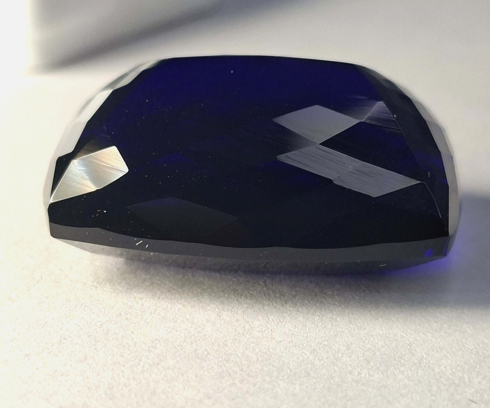 Dark Blue Tanzanite Natural 58-60 Ct Certified Cushion Cut Loose Gemstone TQ1807