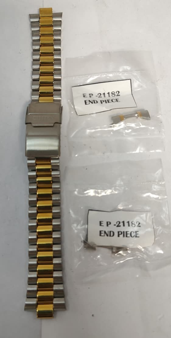 Geniune Citizen Stainless Steel Two-Tone Watch Band Bracelet Approx 20mm