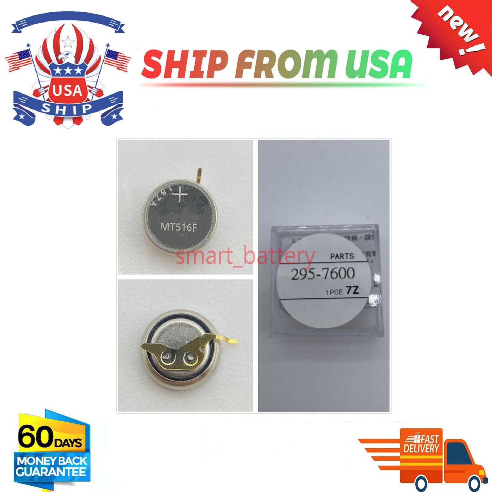 MT516 MT516F 295-7600 Battery for Panasonic A930 A980 B020 B023 B030 B031 watch