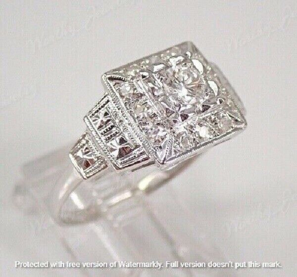 2.30Ct Round Lab-Created Diamond Engagement Ring 14K White Gold Finish