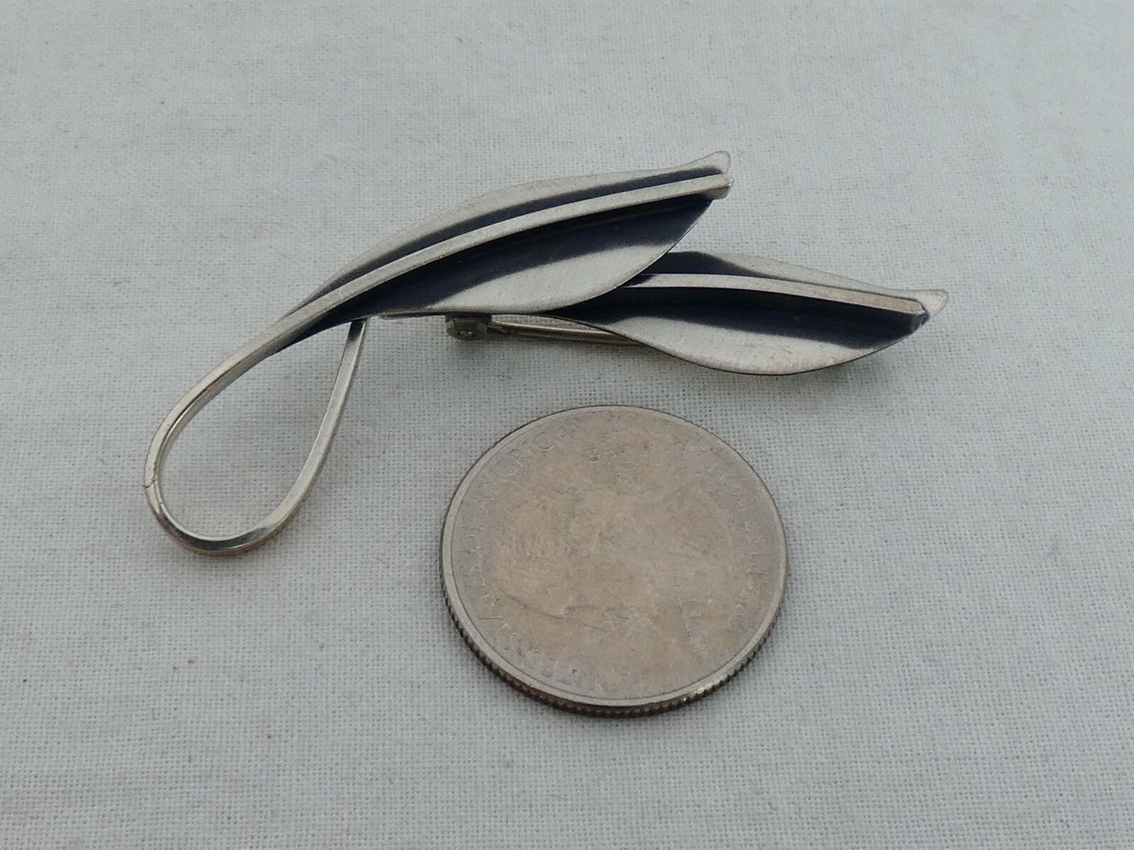 Estate Sterling Silver Jewelart Mid-Century Brooch PZ-8
