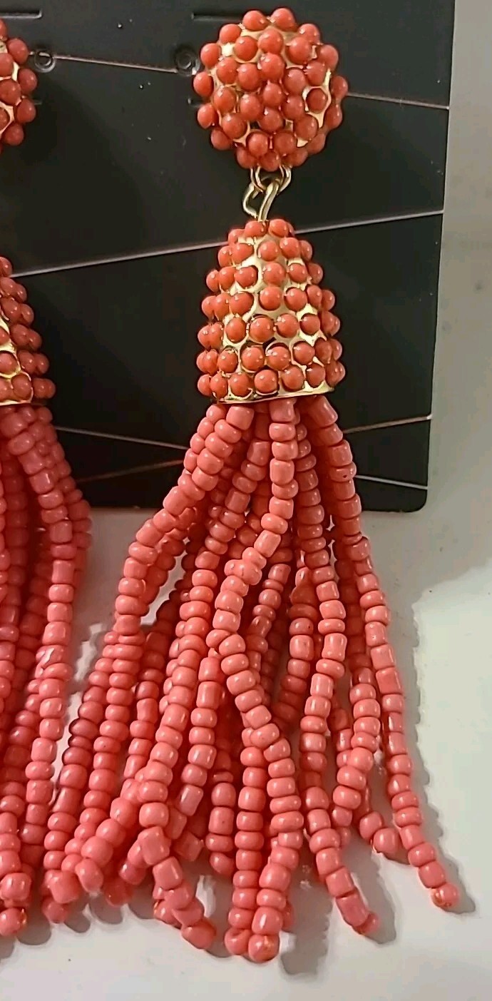 TASSEL EARRINGS CORAL SUGARFIX BY BAUBLEBAR