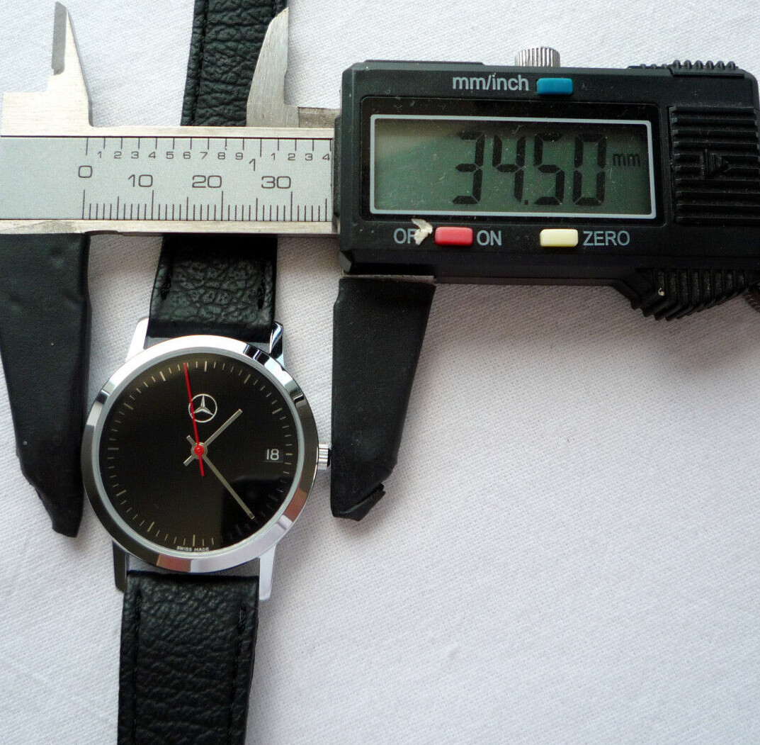 Mercedes Benz Vintage Classic Car Accessory Sport Basic Design Swiss Made Watch
