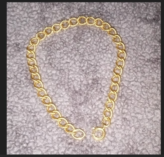 Vintage 12kt Rose Gold Filled GF Fancy Link Bracelet 6g, 7in., Signed Wells