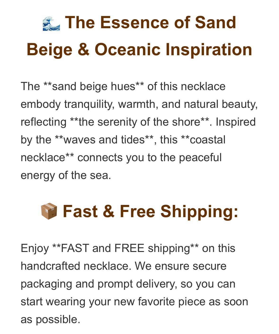 Bohemian Coastal Handmade Necklace | Sand Beige Spiral Pendant | Beach-Inspired