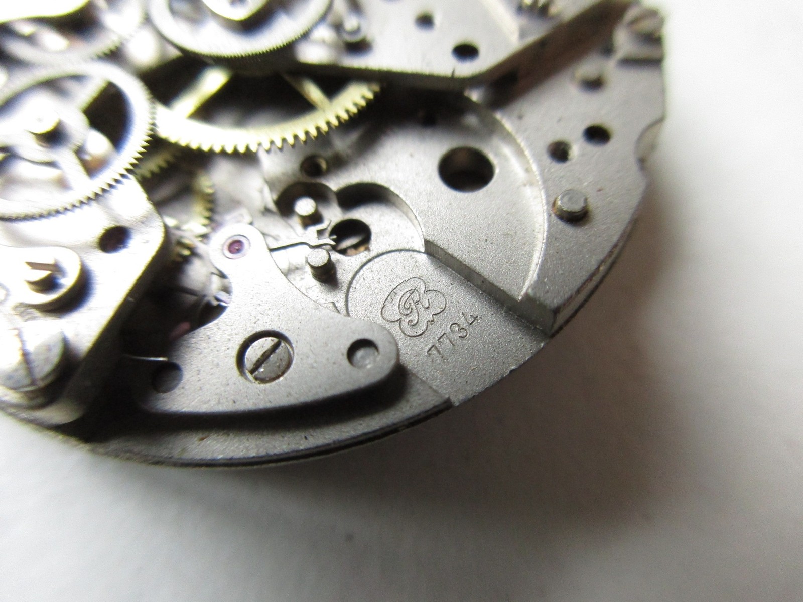 Valjoux cal. 7734 Swiss chronograph watch movement – incomplete – for parts