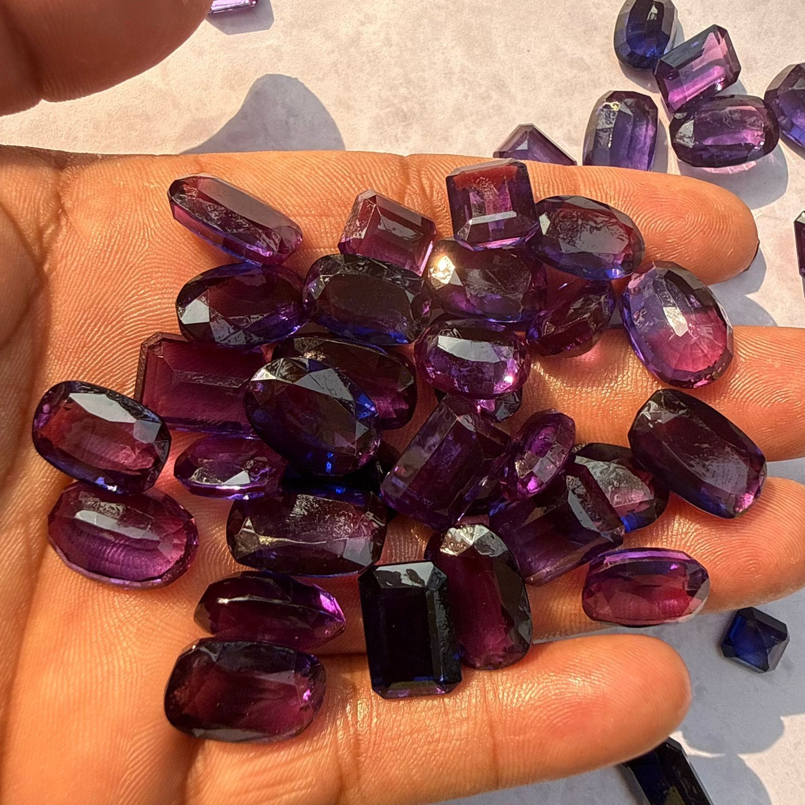 250 Ct Natural Purple Tanzanite Lot – Mixed Shapes – Premium Loose Gemstones