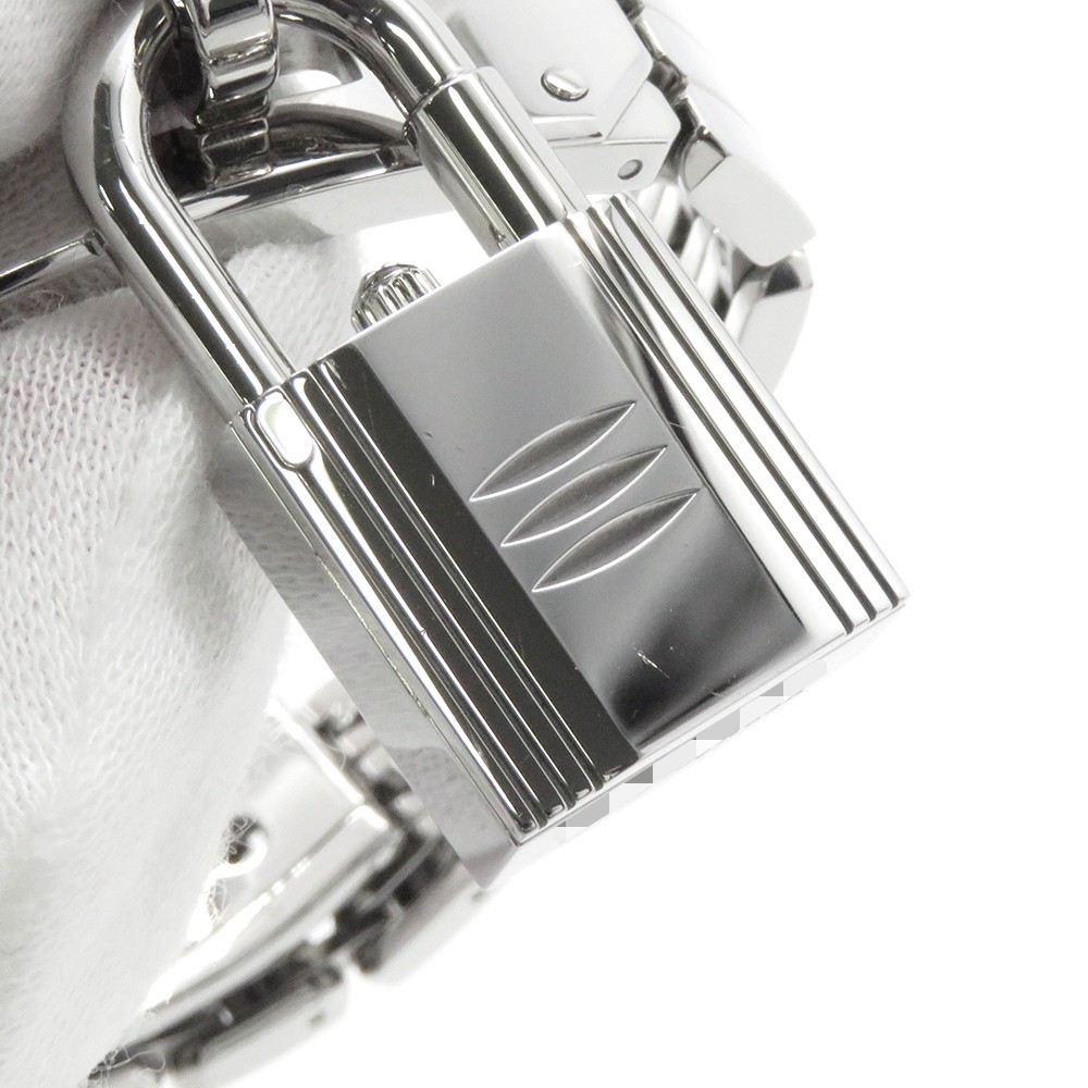 HERMES Kelly watch 16mm Stainless Steel Sparkling White Lacquer Dial KE4.110