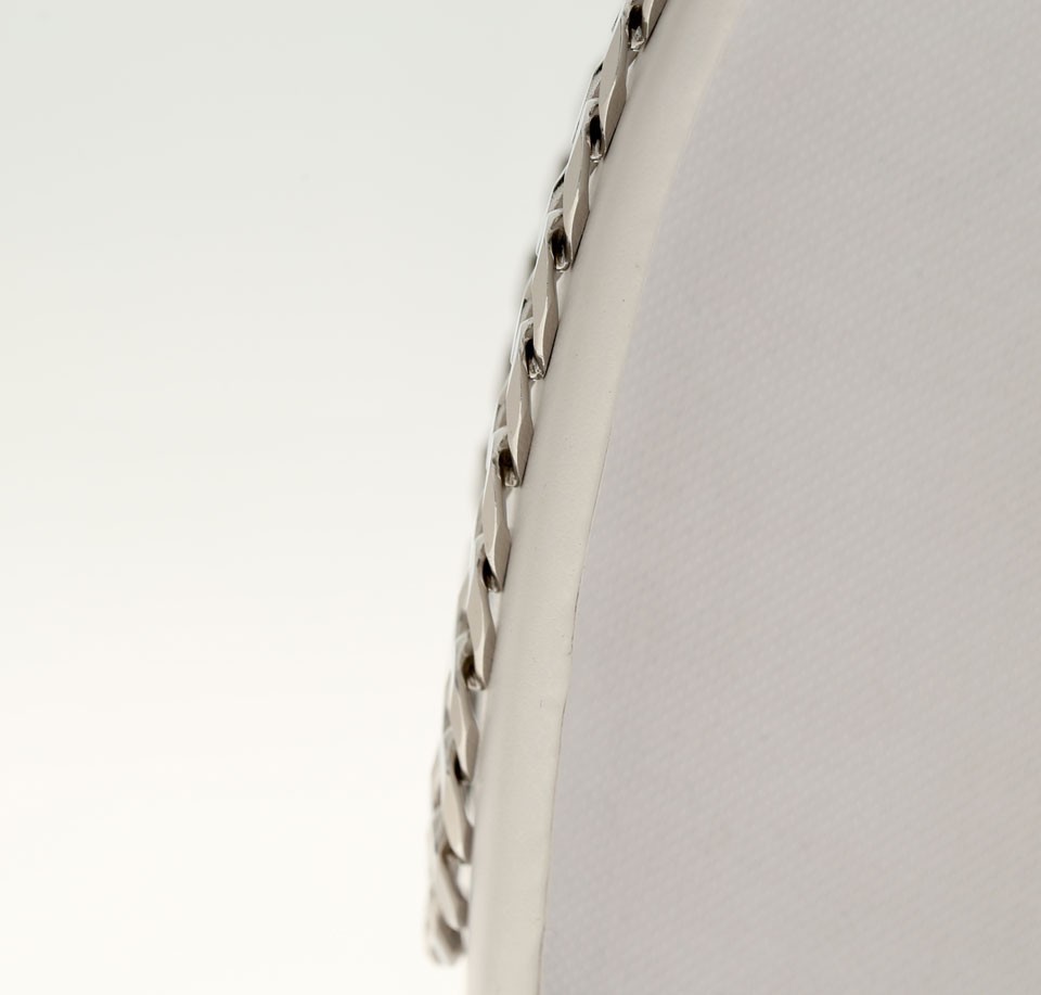 2.3 Ounce 10.6MM SOLID Sterling Silver Flat Curb Link Chain Necklace 26” Long