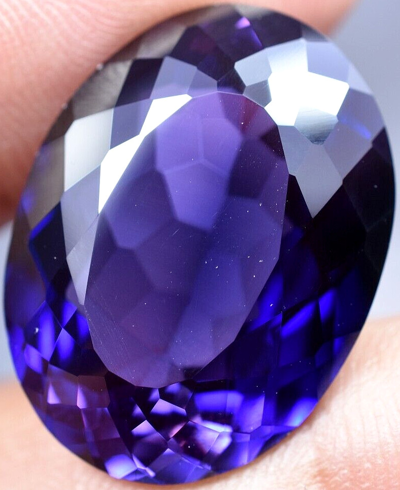 Natural 32.70 Ct Boysenberry Sapphire GGL Certified fabulous Loose Gemstone
