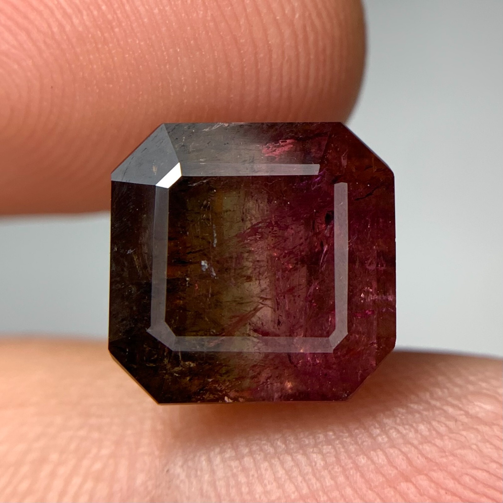 6.45 CT’s Gorgeous Loose Bi Color Tourmaline, Loose Tourmaline, Tourmaline