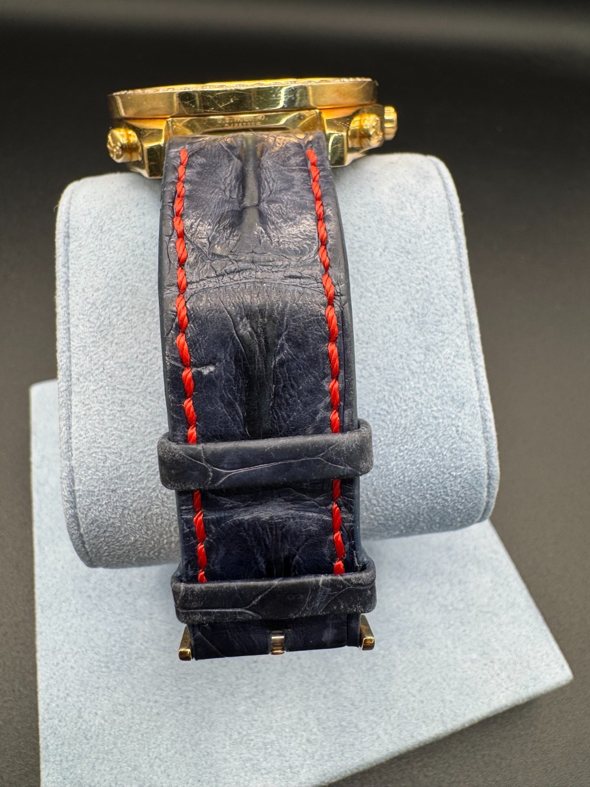 Jacob and Co Five Time Zone Yellow Gold Case Diamond Bezel “Pacific Bay”