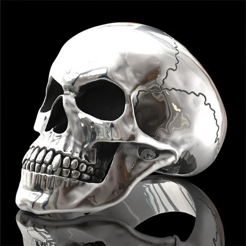 Men’s Women’s Skull Ring Goth Gothic Biker Punk 6 7 8 9 10 11 12 13