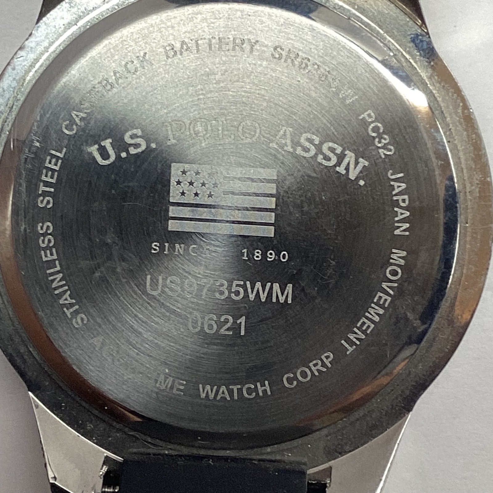 U.S POLO ASSN. MEN WristWATCH- Rubber Wristband. Smokefree Big Faced Watch