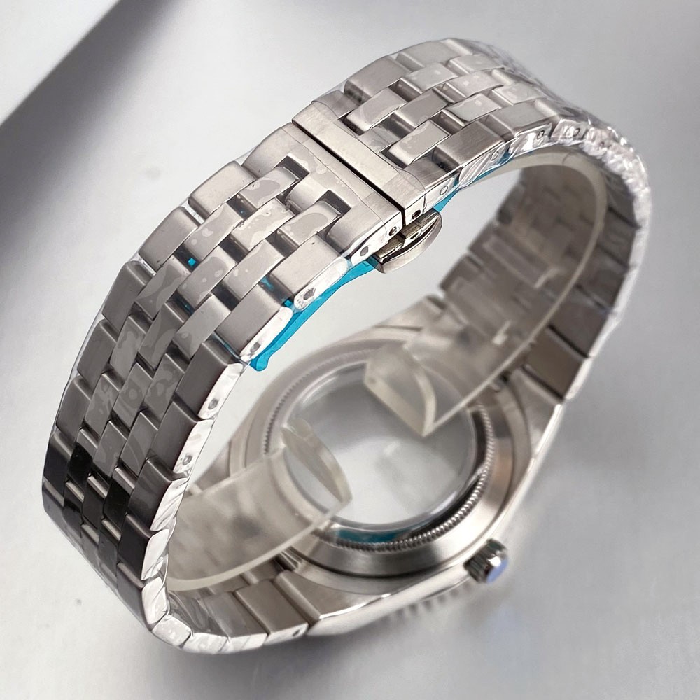 Tandorio 41mm Sapphire Glass Watch Case 34mm Honeycomb Dial Fit NH35 NH36 NH38