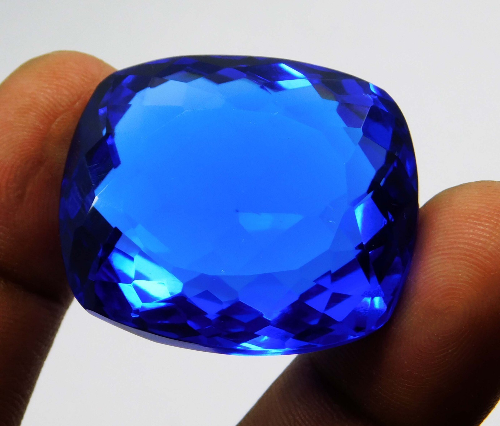 Natural 82.40 Ct Blue Tanzania Of Tanzanite Certified Cushion Cut Loose Gems