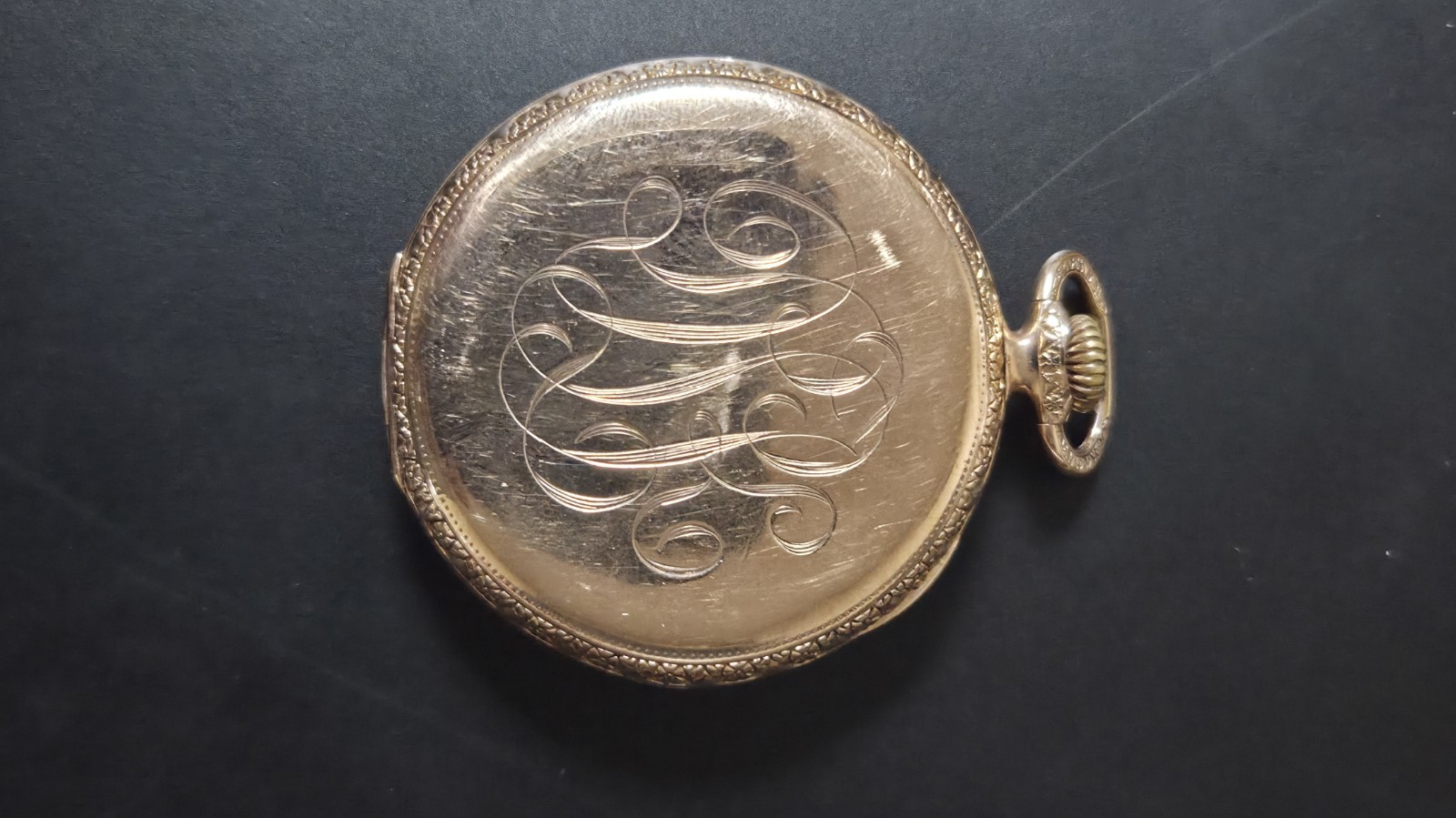 1917 Elgin Dress Pocket Watch Gold Case