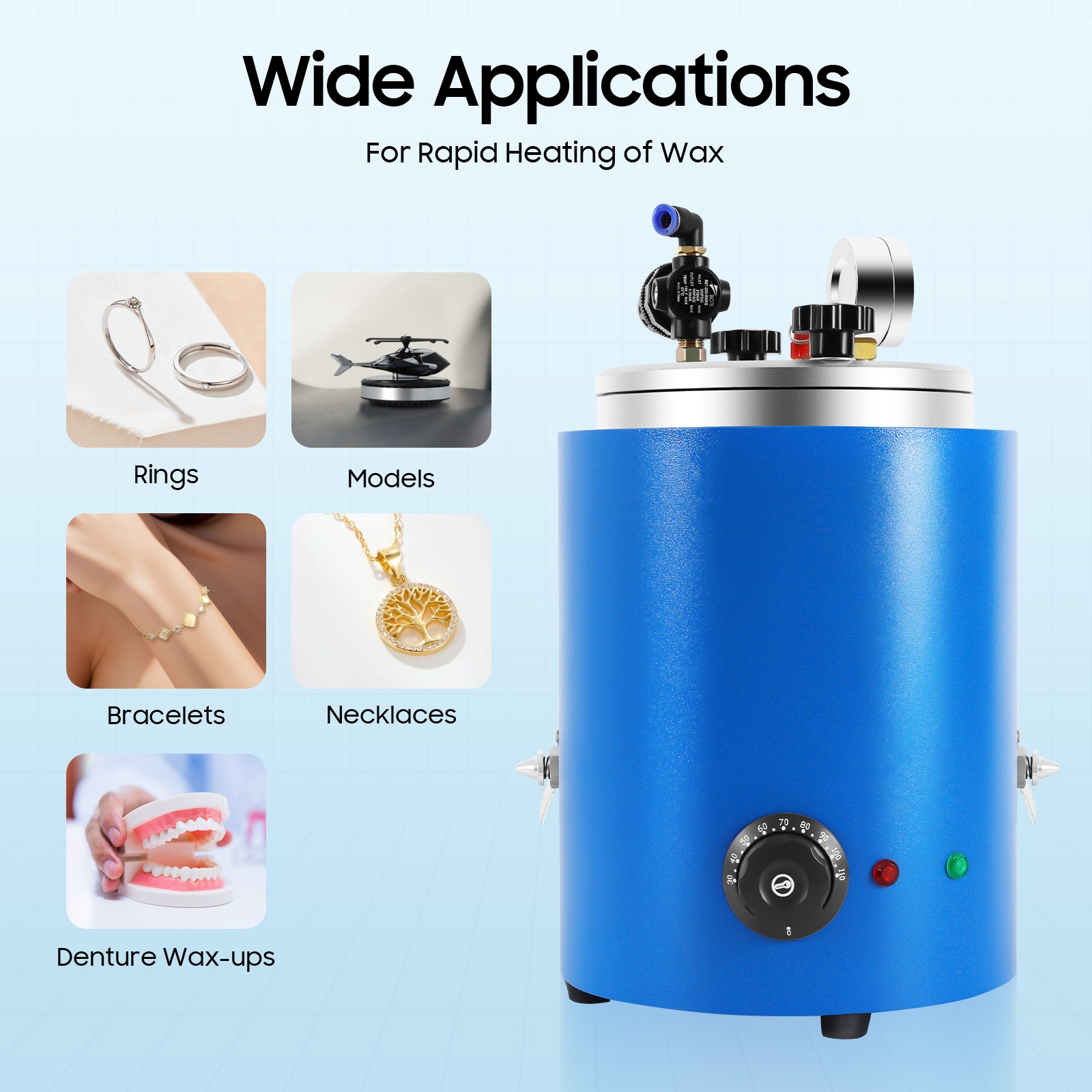 Round Wax Injector Wax Molding Melting Furnace Wax Casting Machine Jewelry Tool