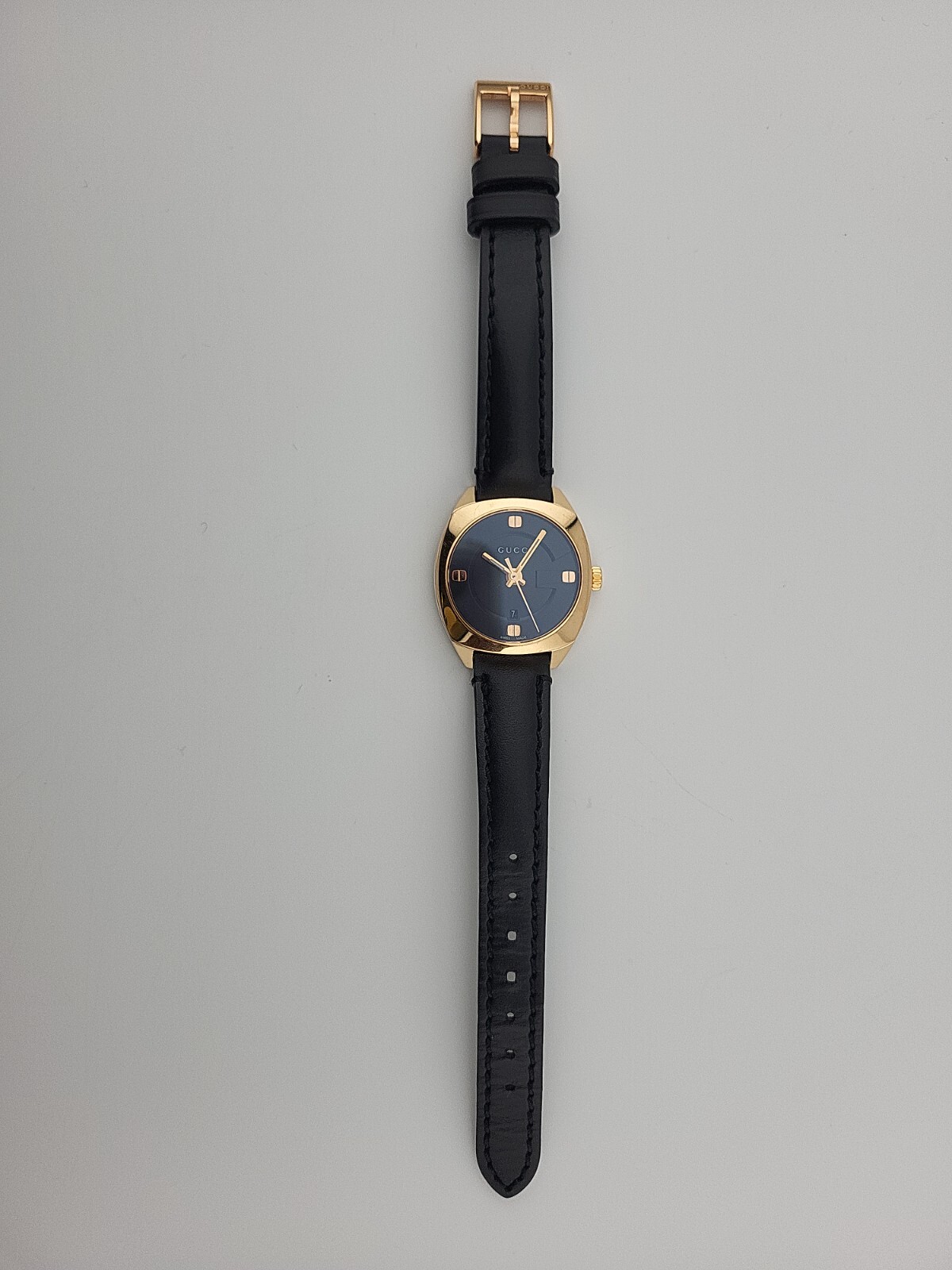 Gucci GG2570 Gold Accent Leather Band Women’s Watch – YA142509