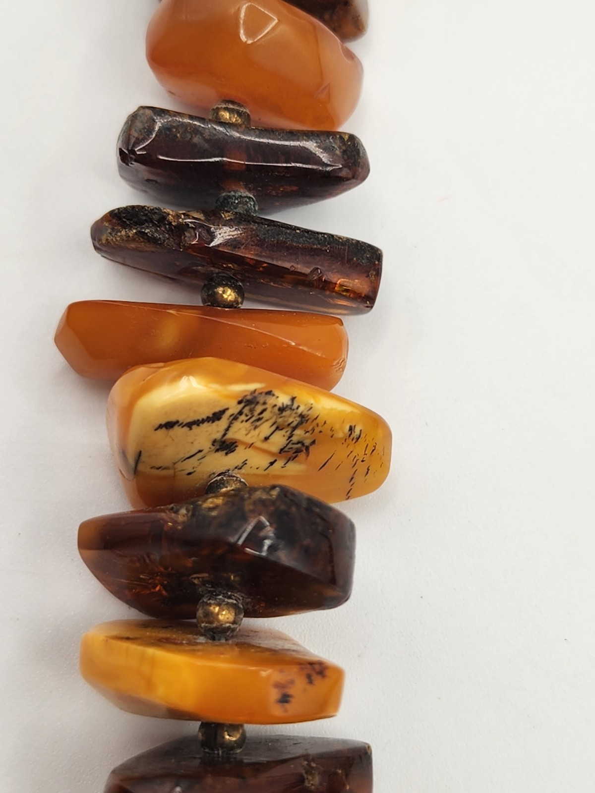 Vintage Graduated Genuine Baltic Amber W/ Butterscotch Multi Variation Necklace