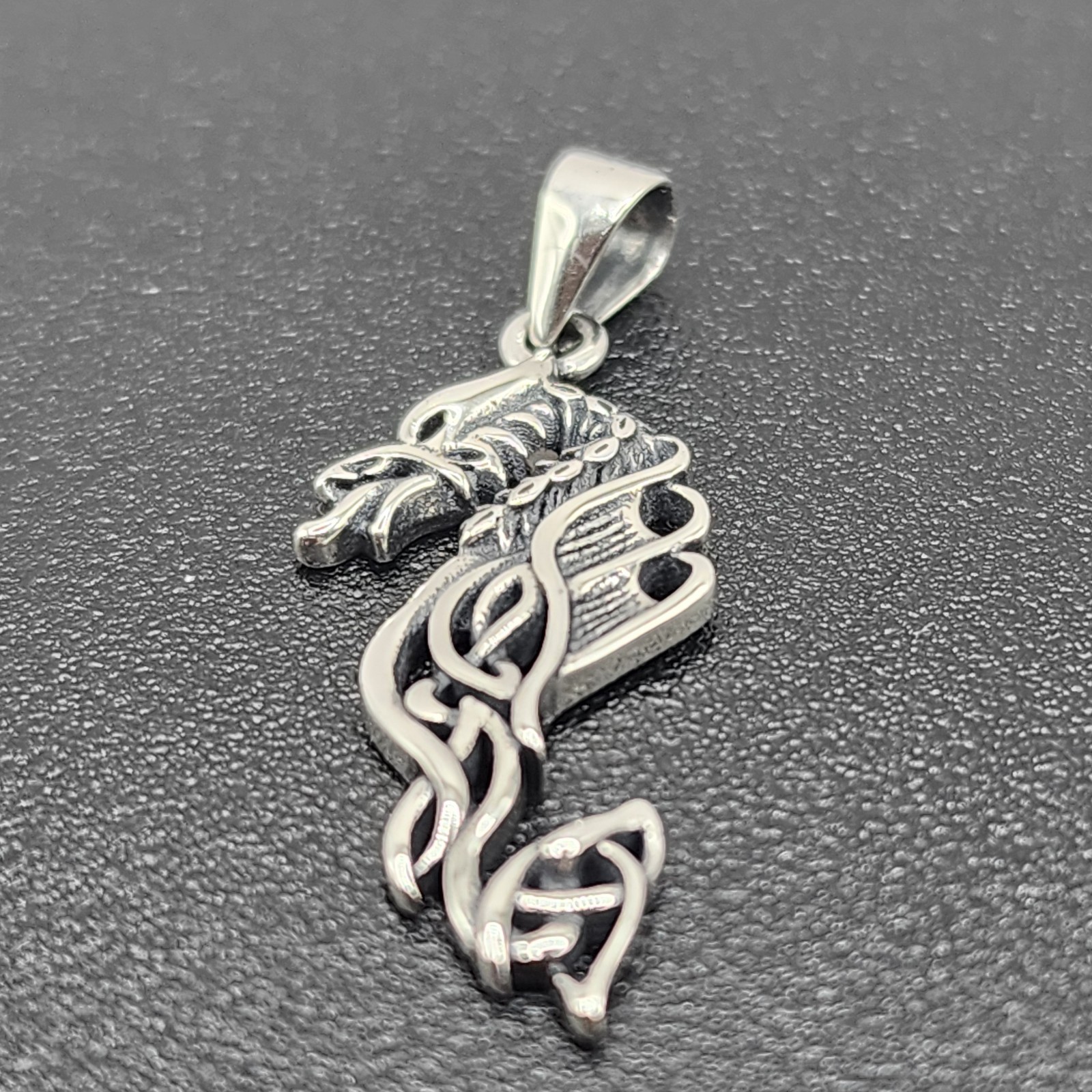 925 NEW Sterling Silver Pendant- Dragon 27mm Length 11mm Width FREE Shipping…