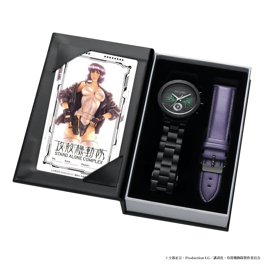 Ghost in the Shell S.A.C. 2way Wristwatch Motoko Kusanagi Model Chronograph New