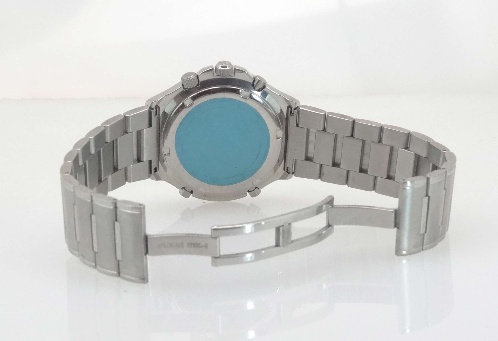 YEMA BY SEIKO YE 971 Men’s FLYGRAF Silvertone Alarm-Chronograph Watch NIB 10-ATM