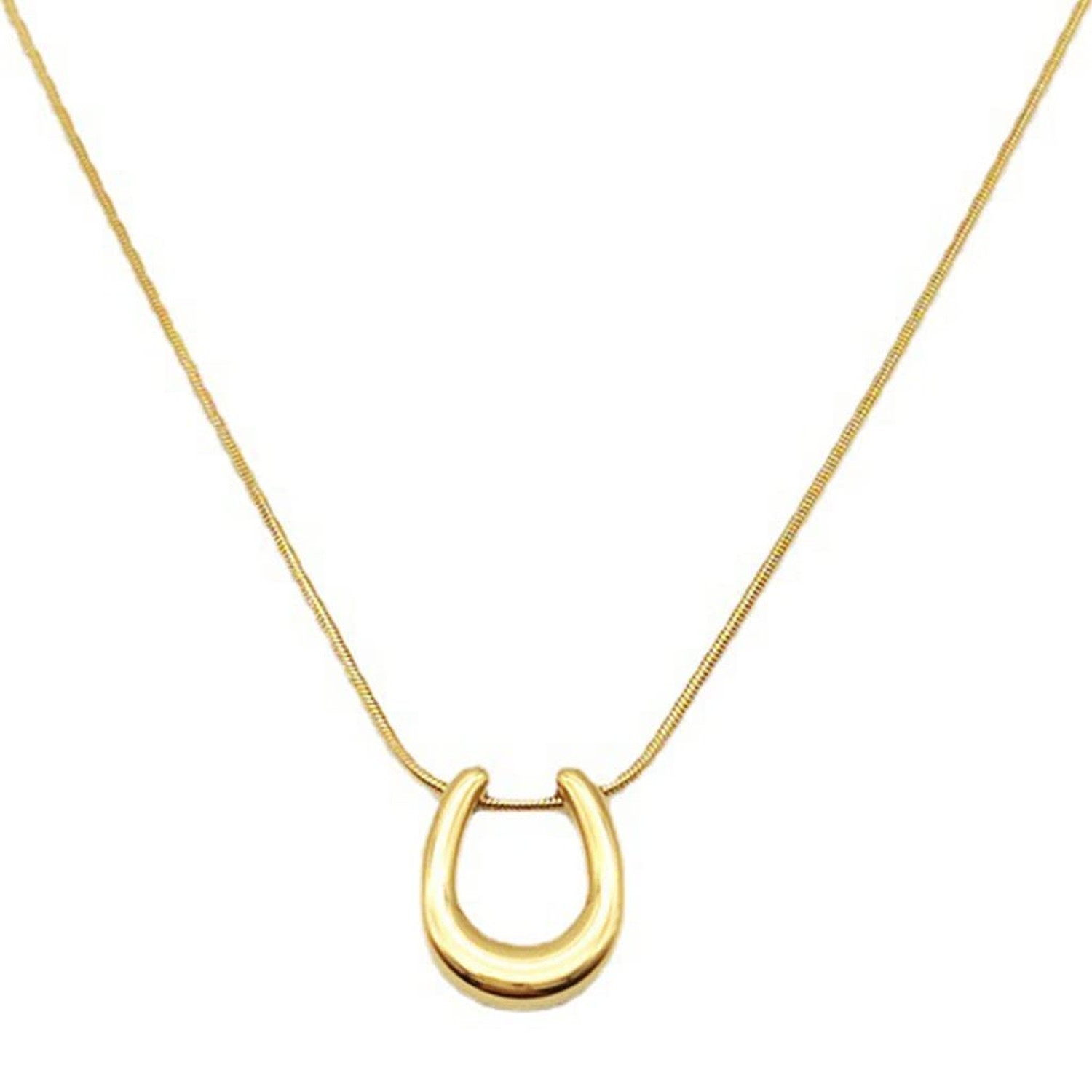 Jude Jewelers Stainless Steel Horse Shoe Style U Shaped Collar Statement Neck…
