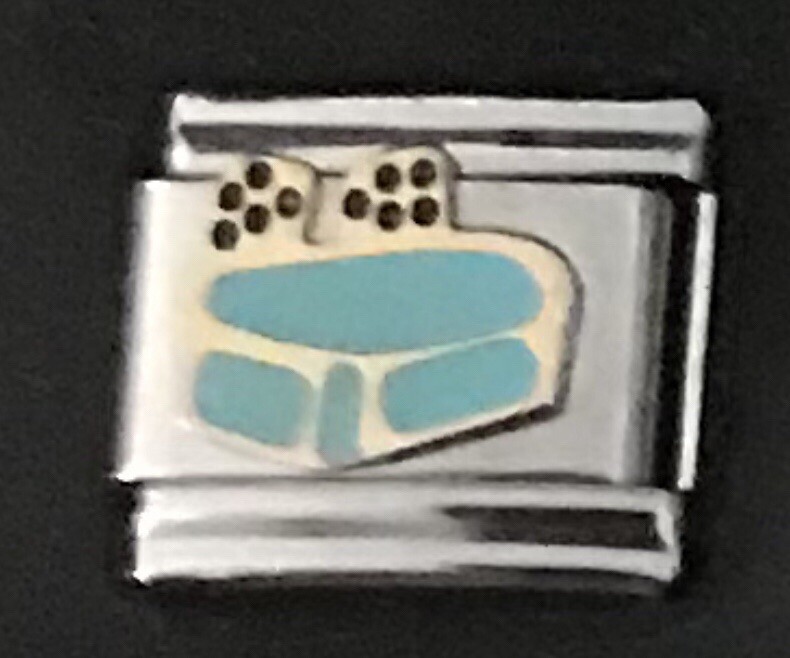 Dice Table Gambling Wholesale Enamel Italian Charm Link 9MM K30