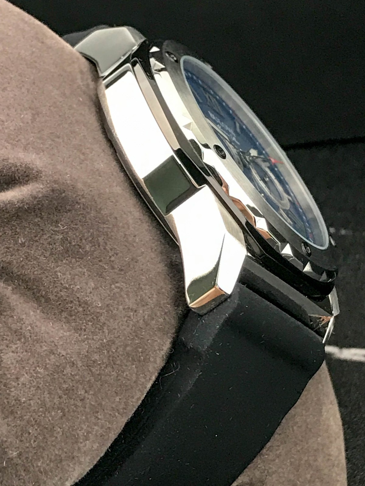 Bulova Marine Star 98B258 Blue Dial Black Silicone Strap Watch for Men 44mm