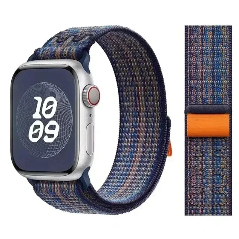 Nylon Classic Sport Loop bracelet correa Apple watch series 9 8 7 5 4 3 Ultra SE