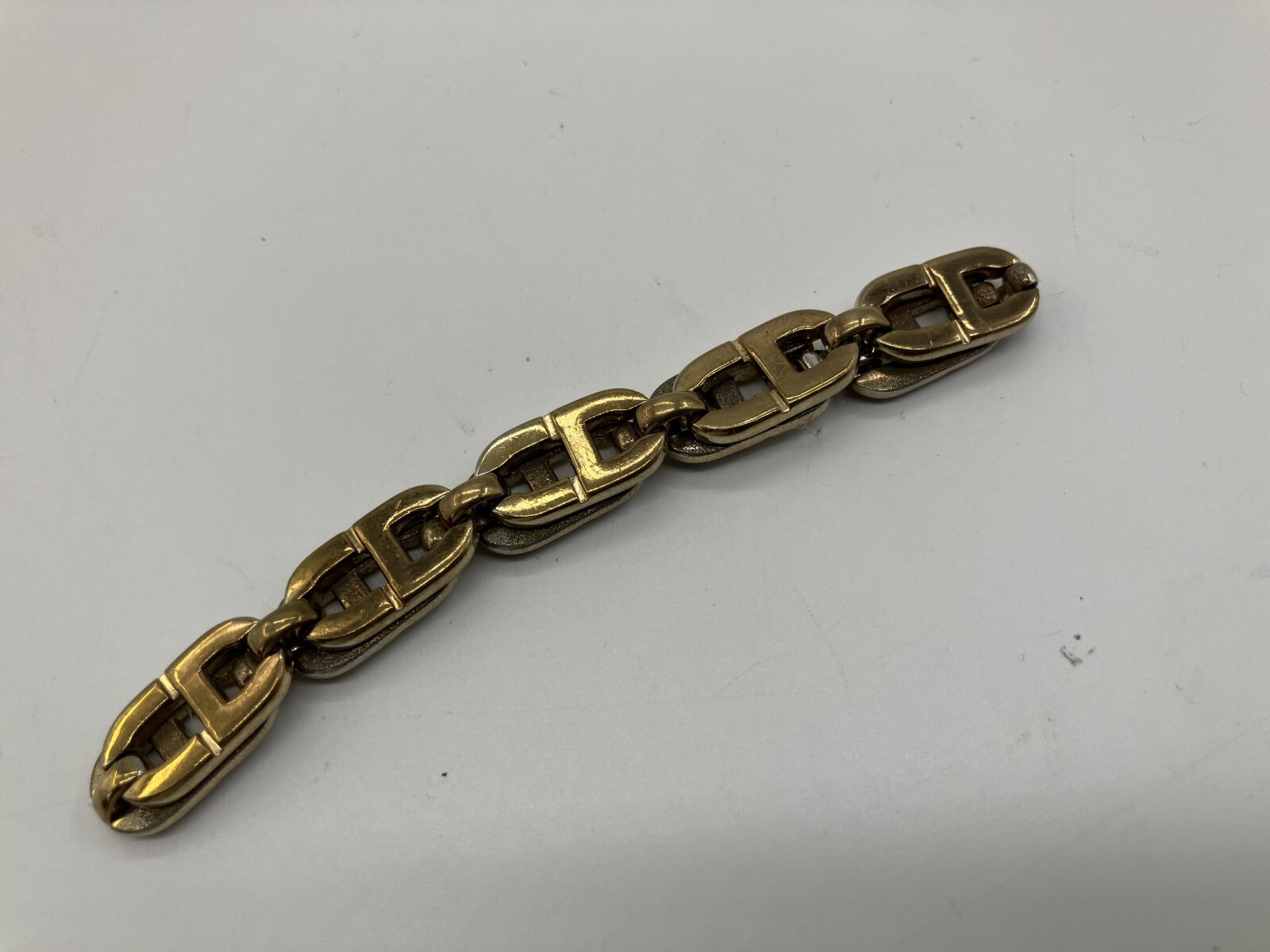 Christian Dior Logo Gold Bracelet Wrist Circumference 19cm(7.48 inch) Free S…